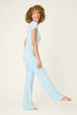 Pj Salvage Sweet Stripes Morning Blue Long PJ Set