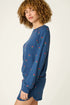 Pj Salvage Star Spangled True Navy Cherry Print Long Sleeve Top