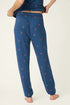 Pj Salvage Star Spangled True Navy Cherry Print Banded Pants