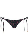 PQ Swim Rosebud Embroidered Lettuce Edge Tie Side Bottom
