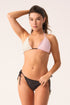 PQ Swim Rosebud Embroidered Lettuce Edge Triangle Top