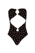 PQ Swim Rosebud Lettuce Edge Strapless Ring One Piece