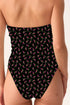 PQ Swim Rosebud Lettuce Edge Strapless Ring One Piece