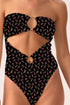 PQ Swim Rosebud Lettuce Edge Strapless Ring One Piece