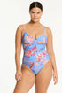 Sea Level Indochine Cross Front Scoop Back One Piece