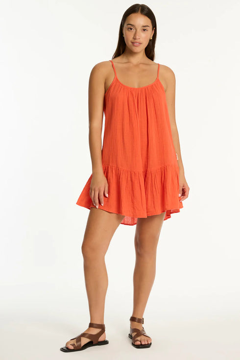 Sea Level Sunset Short Sundress