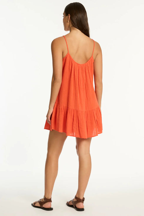 Sea Level Sunset Short Sundress