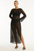 Sea Level Day Club Mesh Long Dress