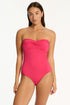 Sea Level Essentials Edit Twist Bandeau One Piece
