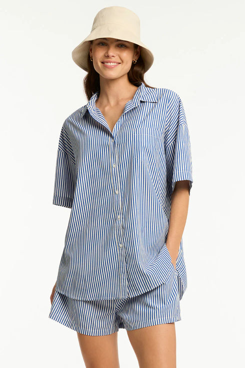 Sea Level Boathouse Aloha Shirt