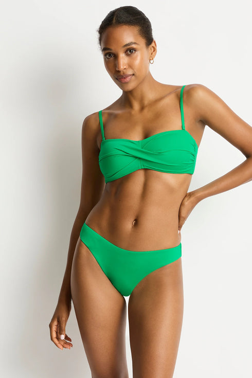 Sea Level Essentials Twist Bandeau Top
