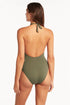Sea Level Essentials Keyhole Halter One Piece