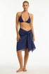 Sea Level Overswim Frayed Sarong
