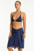 Sea Level Overswim Frayed Sarong
