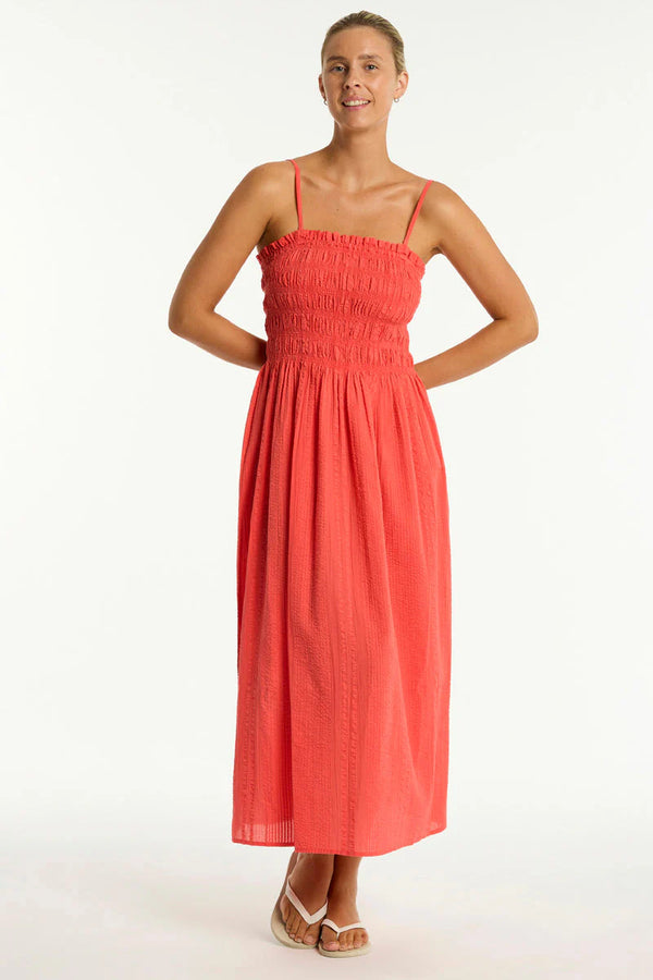 Sea Level Overswim Heatwave Bandeau Dress