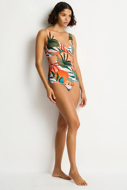 Sea Level Tropaluxe Cross Front Tankini