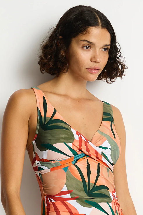Sea Level Tropaluxe Cross Front Tankini