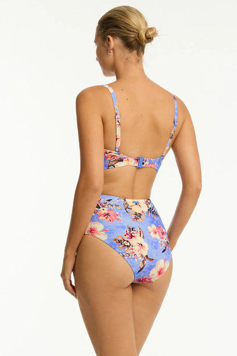 Sea Level Blue Hawaii High Waist Bottom