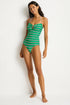 Sea Level Voyage U Bar Bandeau One Piece