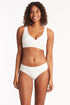 Sea Level Spinnaker Cross Front Bra Top