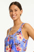 Sea Level Blue Hawaii Tank Singlet Top