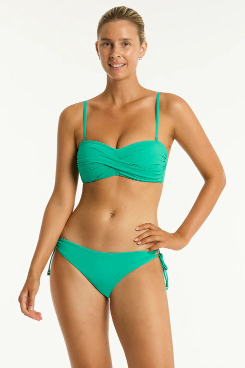 Sea Level Essentials Twist Bandeau Top