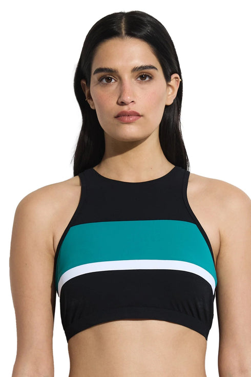 Gottex Free Sport Aqua Chic High Neck Bikini Top