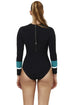 Gottex Free Sport Aqua Chic Long Sleeve One Piece