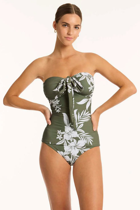 Sea Level Aloha Halter Bandeau Tankini