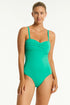 Sea Level Essentials Edit Twist Bandeau One Piece