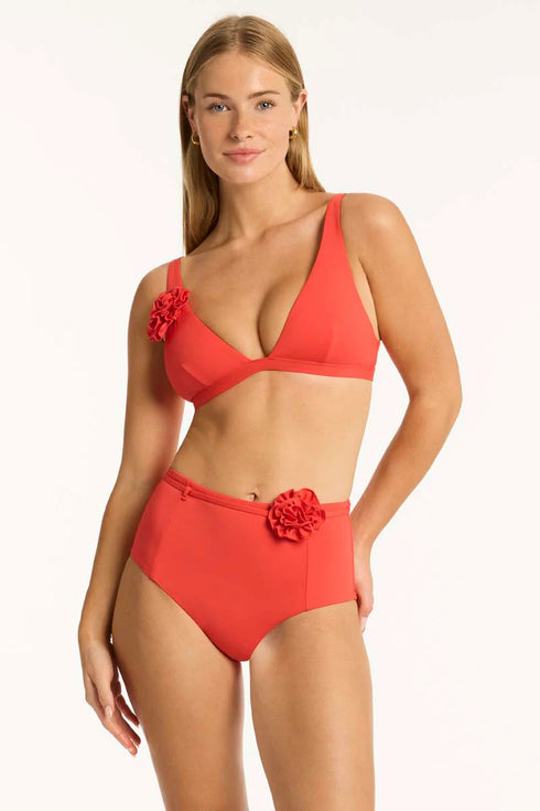 Sea Level Casa Del Mar Belted High Waist Pant