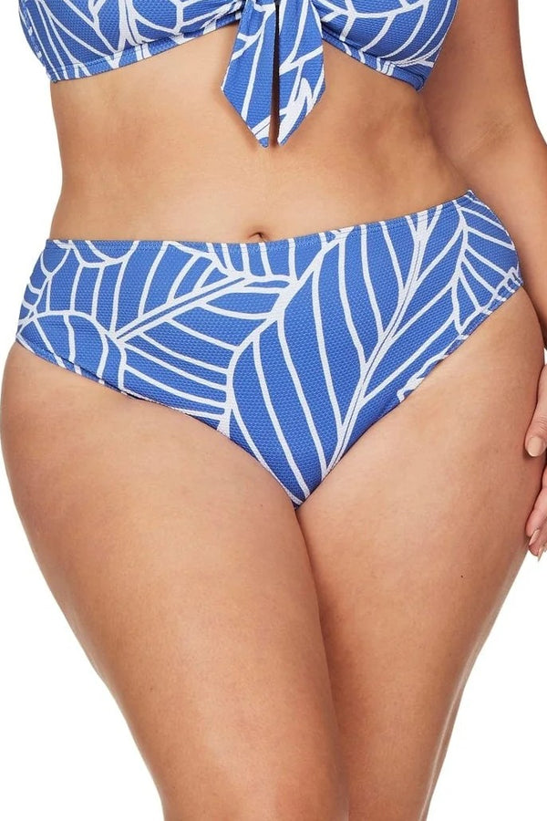Artesands Philharmonic Blue Monet Curve Fit Mid Rise Swim Pant