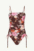 Sea Level Rosewood Tie Side Bandeau One Piece