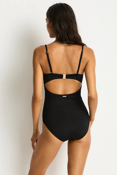 Sea Level Elysian V Bar Bandeau One Piece