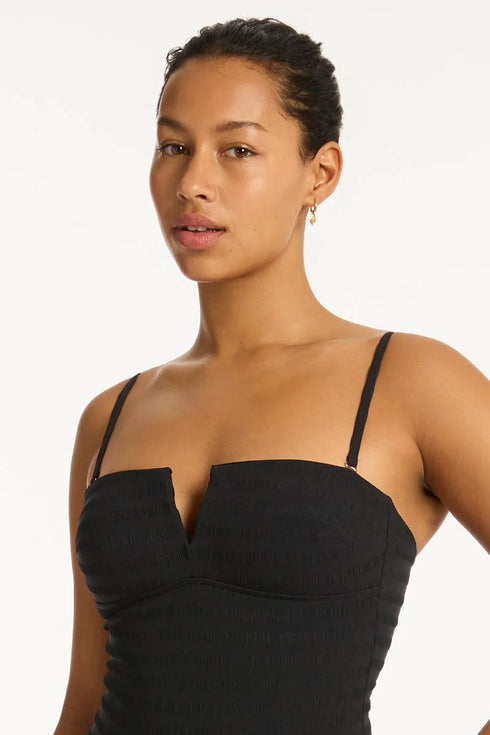 Sea Level Palisades V Bandeau One Piece