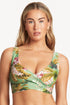 Sea Level Lost Paradise Cross Front Multifit Bra