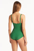 Sea Level Honeycomb Cross Front One Piece