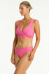 Sea Level Spinnaker Cross Front Bra Top