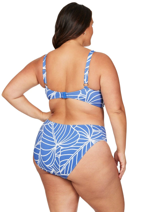 Artesands Philharmonic Blue Monet Curve Fit Mid Rise Swim Pant