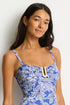 Sea Level Palmera U Bar Bandeau One Piece