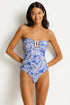 Sea Level Palmera U Bar Bandeau One Piece