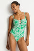 Sea Level Palmera U Bar Bandeau One Piece