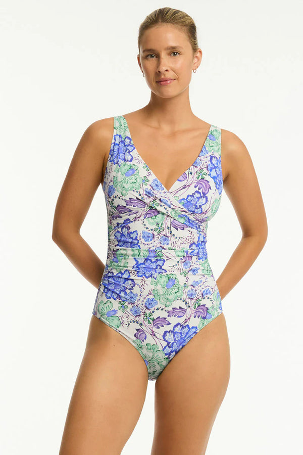 Sea Level Malay Cross Front One Piece