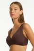 Sea Level Spinnaker Cross Front Bra Top