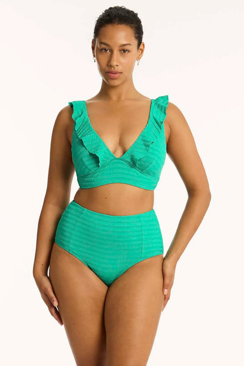 Sea Level Capri Frill Bra Top