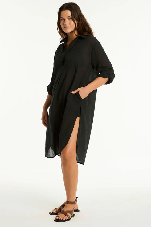 Sea Level Stella Salt Long Cover Up