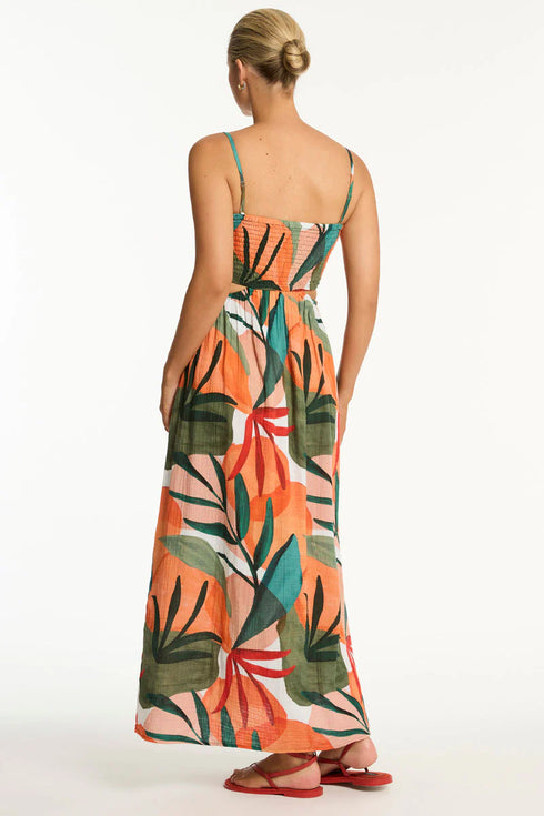 Sea Level Tropaluxe Cutaway Bandeau Dress