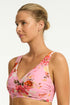 Sea Level Rosewood Cross Front Bra Top