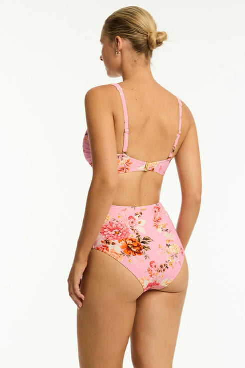 Sea Level Rosewood Cross Front Bra Top