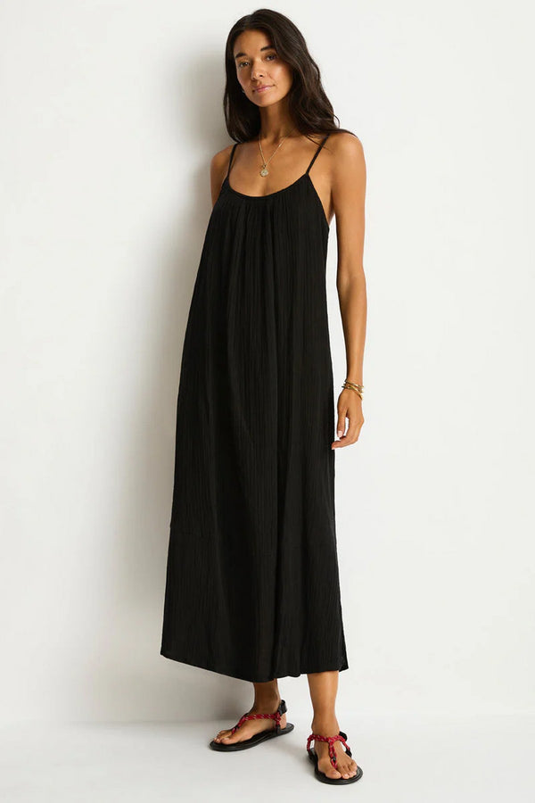 Sea Level Sunset Tie Back Sundress